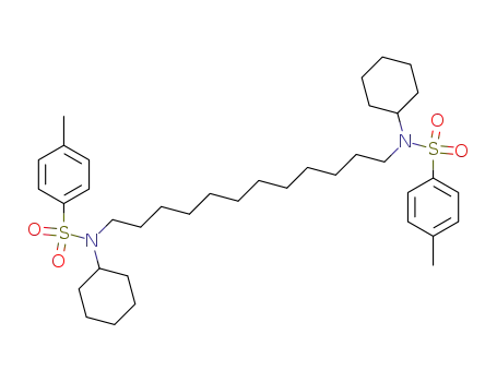 Molecular Structure of 117131-53-0 (N,N'-di-p-toluenesulfonyl-N,N'-dicyclohexyl-1,12-diaminododecane)