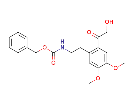 Carbamic acid, [2-[2-(hydroxyacetyl)-4,5-dimethoxyphenyl]ethyl]-,
phenylmethyl ester