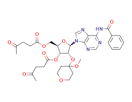 N<sup>6</sup>-benzoyl-3',5'-di-O-levulinyl-2'-O-(4-methoxytetrahydropyran-4-yl)adenosine