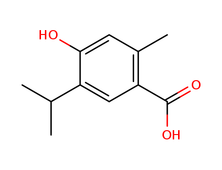 4-hydroxy-2-methyl-5-propan-2-ylbenzoic acid