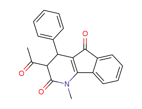 1-Methyl-3-acetyl-4-phenyl-2,5-dioxo-2,3,4,5-tetrahydroindeno<1,2-b>pyridine