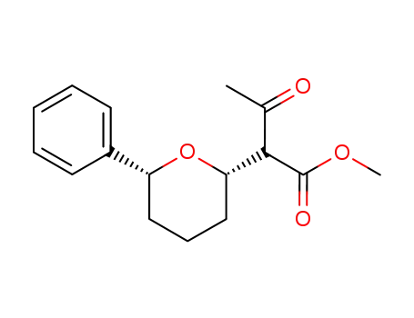 cis-methyl α-acetyltetrahydro-6-phenyl-2H-pyran-2-acetate
