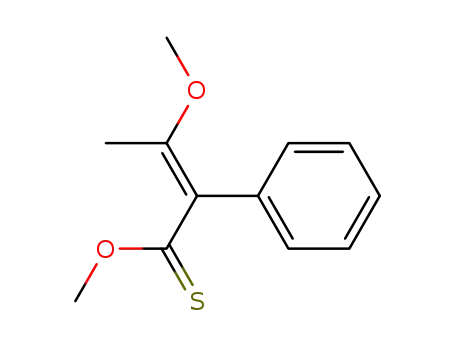 Benzeneethanethioic acid, a-(1-methoxyethylidene)-, O-methyl ester