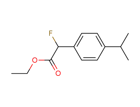 Fluoro-(4-isopropyl-phenyl)-acetic acid ethyl ester