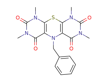 1,3,7,9-tetramethyl-5-benzyl-5,9-dihydrodipyrimido<4,5-b:5',4'-e><1,4>thiazine-2,4,6,8(1H,3H,7H)-tetrone