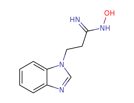 1H-Benzimidazole-1-propanimidamide, N-hydroxy-