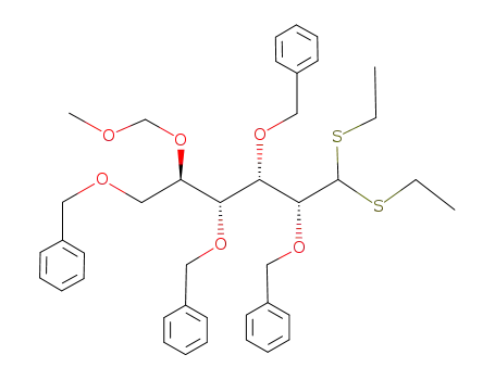 2,3,4,6-Tetra-O-benzyl-5-O-(methoxymethyl)-D-glucose-diethyldithioacetal