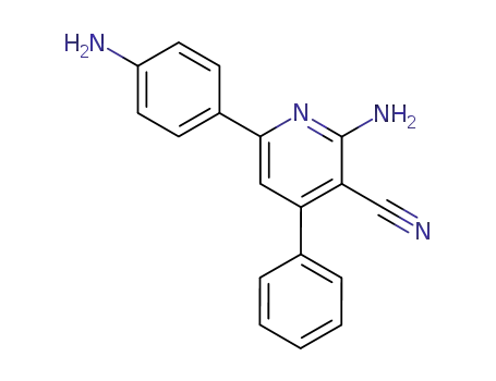 3-Pyridinecarbonitrile, 2-amino-6-(4-aminophenyl)-4-phenyl-