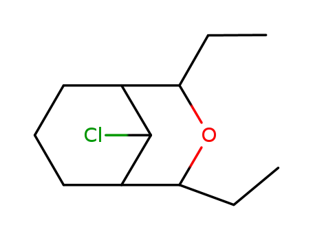 Molecular Structure of 112521-01-4 (3-Oxabicyclo[3.3.1]nonane, 9-chloro-2,4-diethyl-)