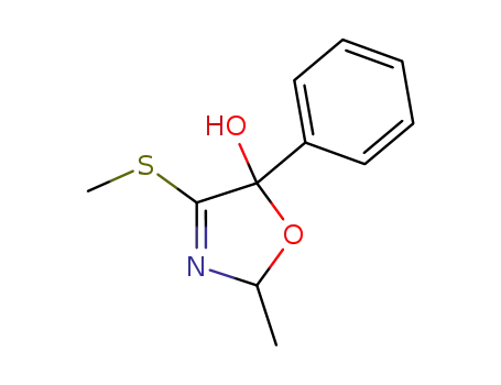 2-Methyl-4-methylsulfanyl-5-phenyl-2,5-dihydro-oxazol-5-ol