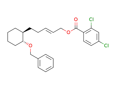 Benzoic acid, 2,4-dichloro-, 5-(2-(phenylmethoxy)cyclohexyl)-2-pentenyl ester, (1alpha(E),2beta)-