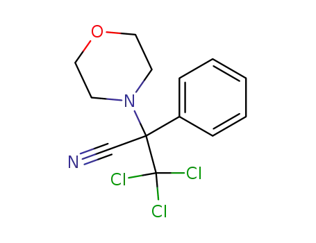 3,3,3-Trichloro-2-morpholin-4-yl-2-phenyl-propionitrile