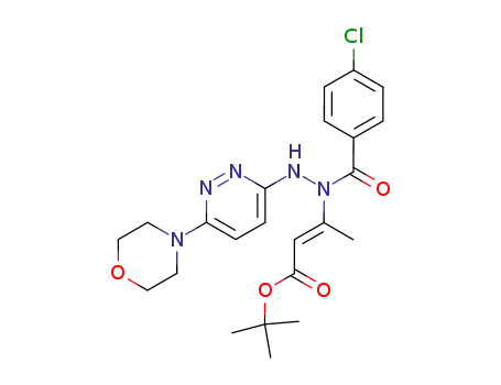 N<sup>2</sup>-(6-morpholino-3-pyridazinyl)-N<sup>1</sup>-<1-(tertiary butoxycarbonyl)-1-propen-2-yl>-(4-chlorobenzoic hydrazide)