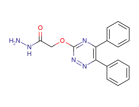 Molecular Structure of 87121-29-7 ((5,6-diphenyl-1,2,4-triazin-3-yl)oxyacetyl hydrazide)