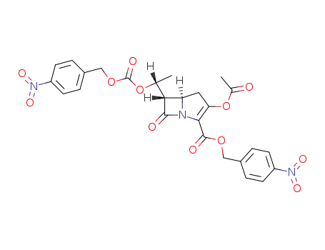 p-nitrobenzyl (5RS,6SR)-3-acetoxy-6-<(1RS)-1-(p-nitrobenzyloxycarbonyloxy)ethyl>-7-oxo-1-azabicyclo<3.2.0>hept-2-ene-2-carboxylate