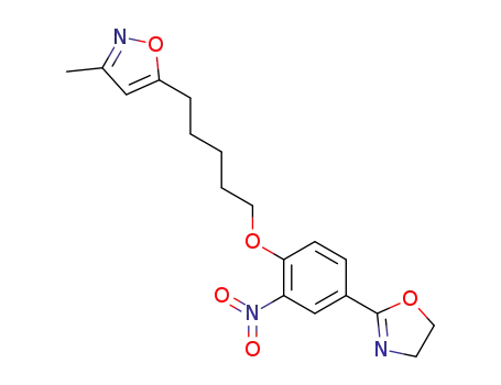 Isoxazole, 5-(5-(4-(4,5-dihydro-2-oxazolyl)-2-nitrophenoxy)pentyl)-3-methyl-