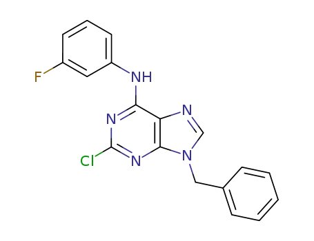 9H-Purin-6-amine, 2-chloro-N-(3-fluorophenyl)-9-(phenylmethyl)-