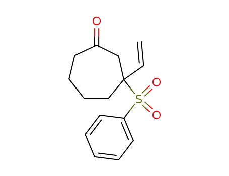 Molecular Structure of 102775-81-5 (3-Benzenesulfonyl-3-vinyl-cycloheptanone)