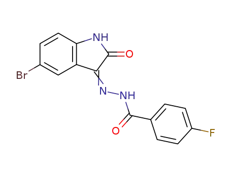 4-Fluoro-benzoic acid [5-bromo-2-oxo-1,2-dihydro-indol-(3Z)-ylidene]-hydrazide