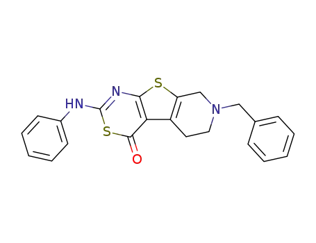 7-Benzyl-2-phenylamino-5,6,7,8-tetrahydro-pyrido[4',3':4,5]thieno[2,3-d][1,3]thiazin-4-one