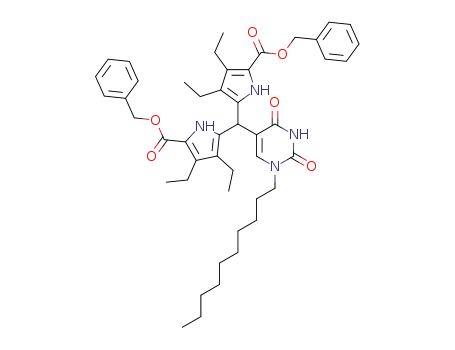 5-<bis(5-benzyloxycarbonyl-3,4-diethyl-2-pyrrolyl)methyl>-1-decyluracil