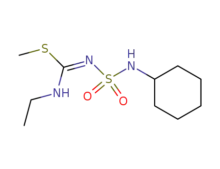Carbamimidothioic acid, N-[(cyclohexylamino)sulfonyl]-N'-ethyl-, methylester