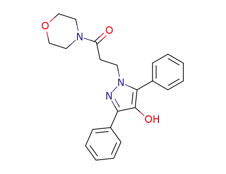 3-(4-Hydroxy-3,5-diphenyl-pyrazol-1-yl)-1-morpholin-4-yl-propan-1-one