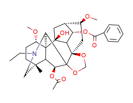 Aconitane-6,10,14-triol,20-ethyl-1,16- dimethoxy-4-methyl-7,8-[methylenebis(oxy)]-,6-acetate 14-benzoate,(1R,6â,14R,16â)- 