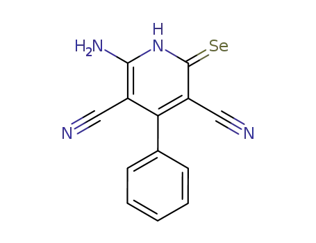 3,5-Pyridinedicarbonitrile, 6-amino-1,2-dihydro-4-phenyl-2-selenoxo-