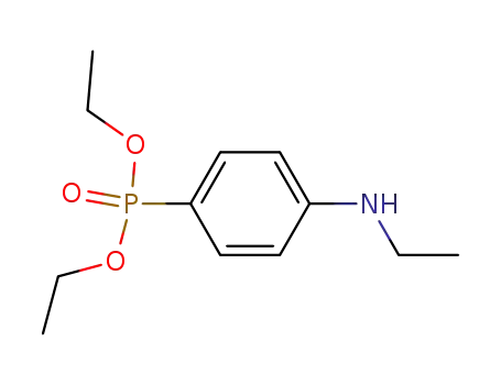 Molecular Structure of 87981-22-4 (Phosphonic acid, [4-(ethylamino)phenyl]-, diethyl ester)