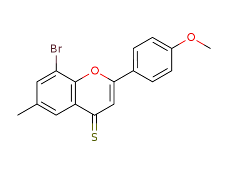 4H-1-Benzopyran-4-thione, 8-bromo-2-(4-methoxyphenyl)-6-methyl-