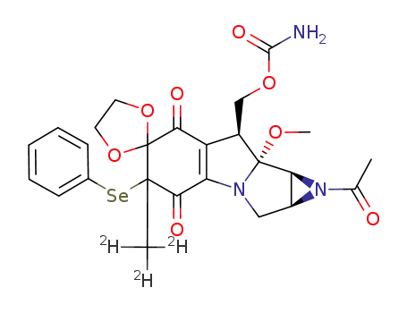 <C-6-CH3-2H3>-1a-Acetyl-7-demethoxy-7,7-(ethylenedioxy)-6,7-dihydro-6-(phenylseleno)mitomycin A