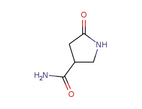 Molecular Structure of 14466-21-8 (5-Oxo-pyrrolidine-3-carboxylic acid amide)