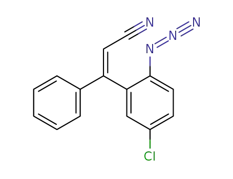 (Z)-3-(2-Azido-5-chloro-phenyl)-3-phenyl-acrylonitrile