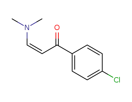 Molecular Structure of 67382-35-8 ((E)-1-(4-chlorophenyl)-3-(diMethylaMino)prop-2-en-1-one)