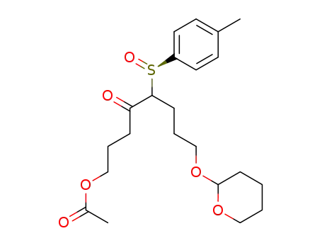 (R<sub>S</sub>)-1-acetoxy-8-(tetrahydropyran-2-yl)oxy-5-(p-tolyl)sulfinyloctan-4-one