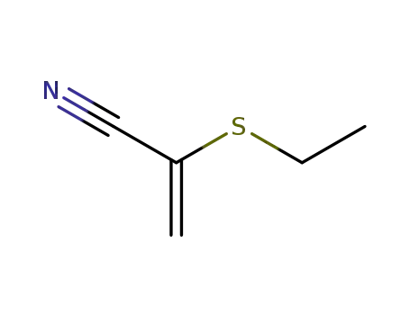 Molecular Structure of 10568-83-9 (2-Propenenitrile, 2-(ethylthio)-)
