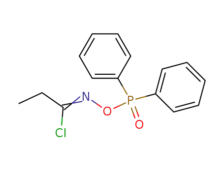 Molecular Structure of 113827-82-0 (Propanimidoyl chloride, N-[(diphenylphosphinyl)oxy]-)