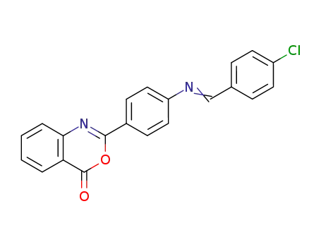 2-(4-{[1-(4-Chloro-phenyl)-meth-(E)-ylidene]-amino}-phenyl)-benzo[d][1,3]oxazin-4-one