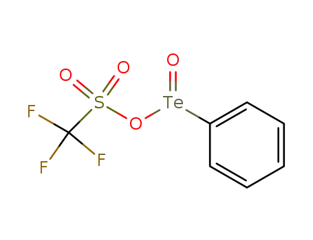 Molecular Structure of 122745-21-5 (benzenetellurinyl trifluoromethanesulfonate)