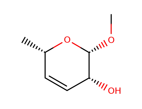 Molecular Structure of 100164-72-5 (Methyl-3,4,6-tridesoxy-α-D-erythro-hex-3-enopyranosid)