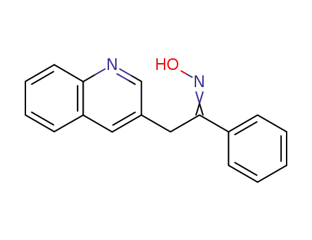Molecular Structure of 80999-02-6 (phenyl 3-quinolylmethyl ketone oxime)