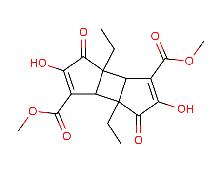 3a,6a-Diethyl-2,5-dihydroxy-3,6-dioxo-3,3a,3b,6,6a,6b-hexahydro-cyclobutadicyclopentene-1,4-dicarboxylic acid dimethyl ester