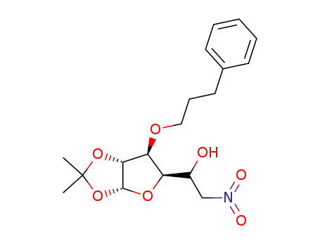 6-Deoxy-1,2-O-isopropylidene-6-nitro-3-O-(3'-phenylpropyl)-α-D-glucofuranose