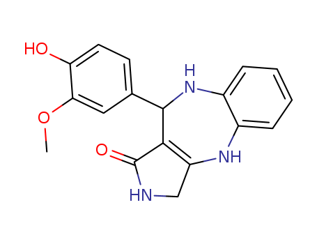 Pyrrolo[3,4-b][1,5]benzodiazepin-1(2H)-one,3,4,9,10-tetrahydro-10-(4-hydroxy-3-methoxyphenyl)-