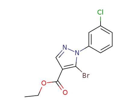 Ethyl 5-bromo-1-(3-chlorophenyl)-1H-pyrazole-4-carboxylate 110821-39-1