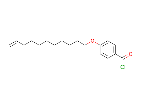 Molecular Structure of 130747-08-9 (Benzoyl chloride, 4-(10-undecenyloxy)-)