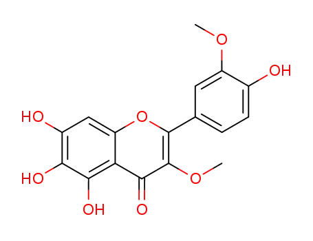 Molecular Structure of 36034-36-3 (4H-1-Benzopyran-4-one,
5,6,7-trihydroxy-2-(4-hydroxy-3-methoxyphenyl)-3-methoxy-)