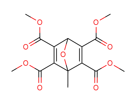 Molecular Structure of 26174-77-6 (7-Oxabicyclo[2.2.1]hepta-2,5-diene-2,3,5,6-tetracarboxylic acid,
1-methyl-, tetramethyl ester)
