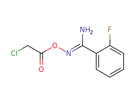 Benzenecarboximidamide, N-[(chloroacetyl)oxy]-2-fluoro-